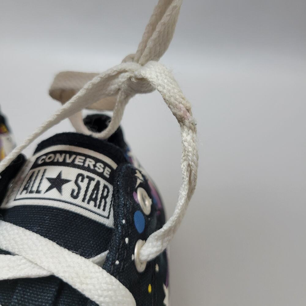 Converse All Star Chuck Taylor Rainbow Unicorn Black Galaxy Low Shoes Size 4.5 - Picture 13 of 13